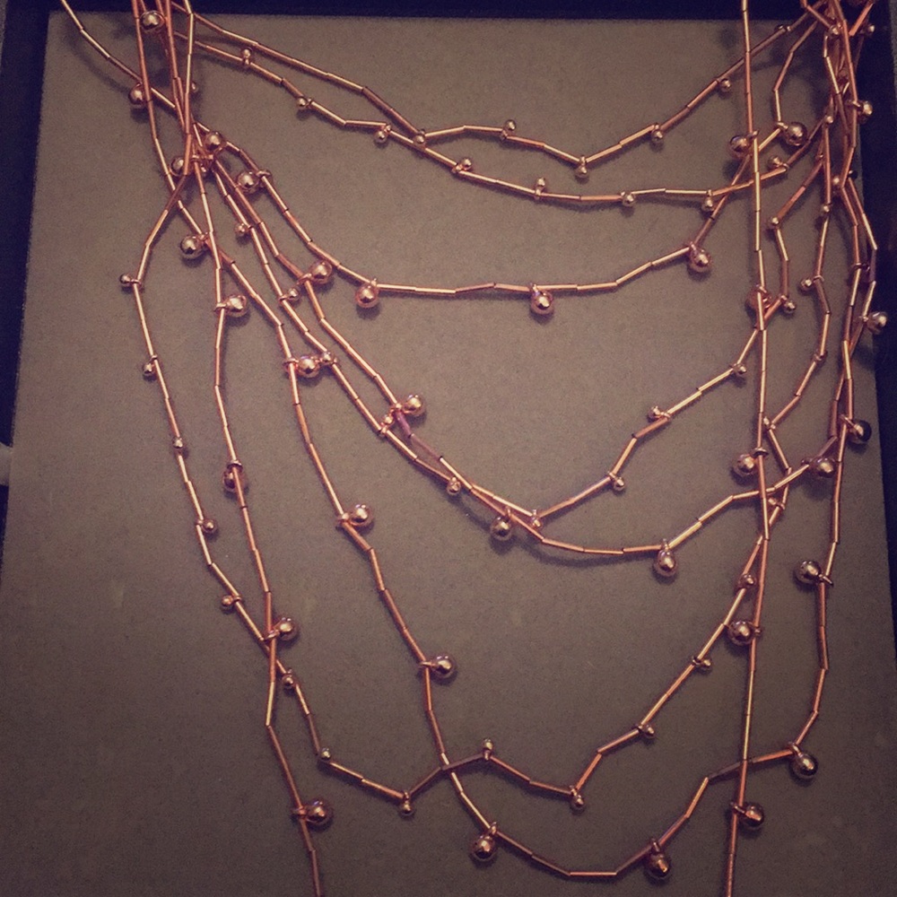 Extra long rose gold/copper